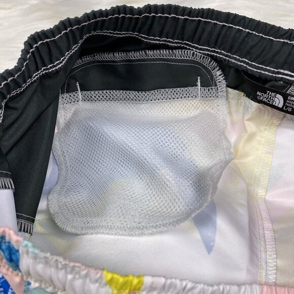 New THE NORTH FACE Flash Dry Class V Geometric Water Shorts Girls Youth 14/16 Lg - Picture 8 of 10
